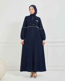 Kışlık Ferace Lacivert | K20835