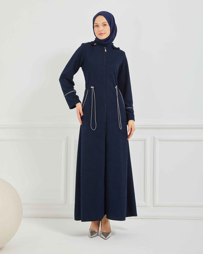 Kışlık Ferace Lacivert | K20985