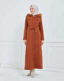 Kapşonlu Kaşe Mont Taba | 1700137