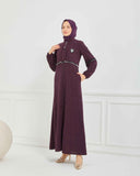 Kışlık Ferace Mürdüm | K20838