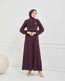 Kışlık Ferace Mürdüm | K20838