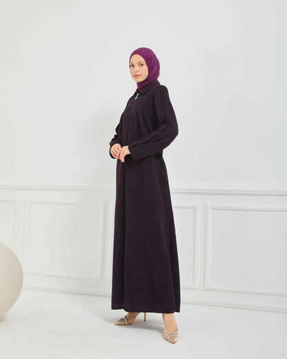 Kışlık Ferace Mürdüm | K20978