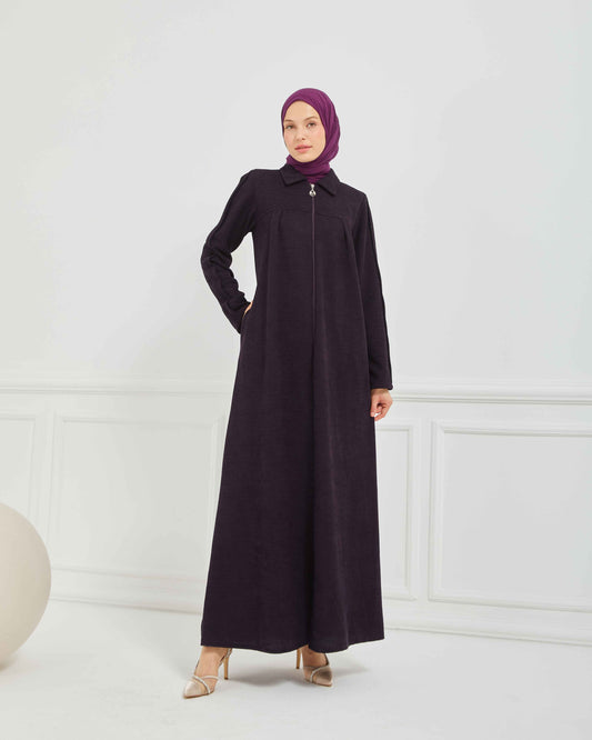 Kışlık Ferace Mürdüm | K20978