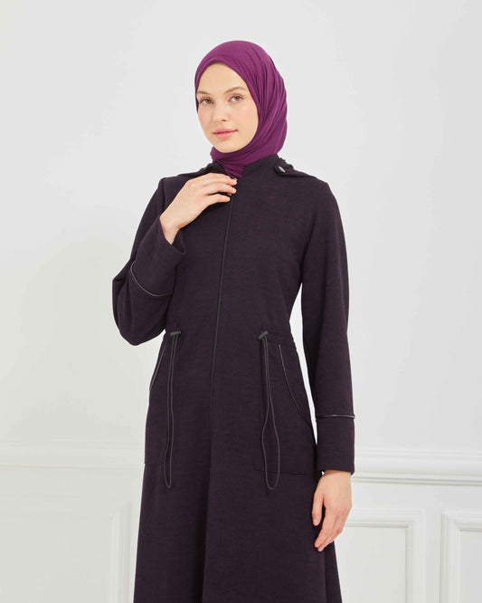 Kışlık Ferace Mürdüm | K20988