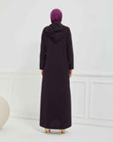 Kışlık Ferace Mürdüm | K20988