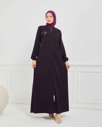 Kışlık Ferace Mürdüm | K20958