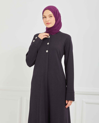 Kışlık Ferace Mürdüm | K207528