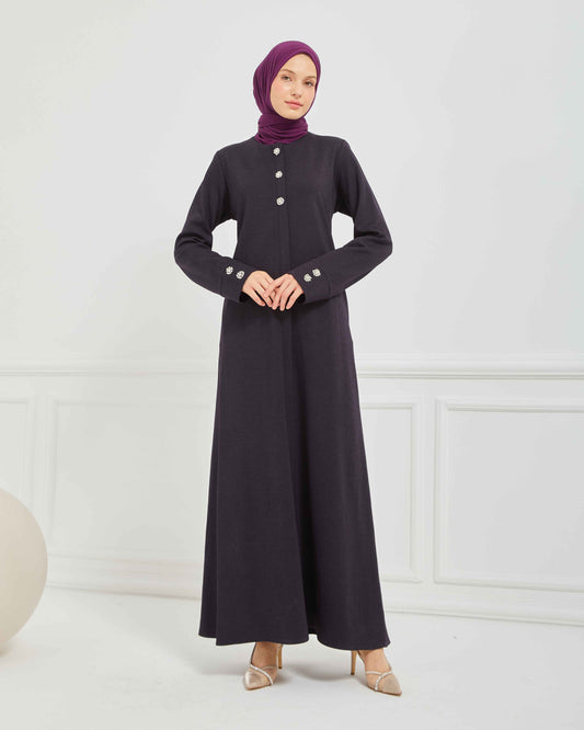 Kışlık Ferace Mürdüm | K207528