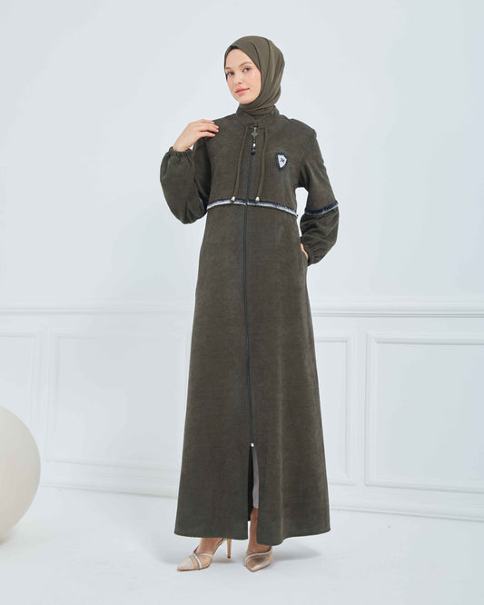 Kışlık Ferace Haki | K20839