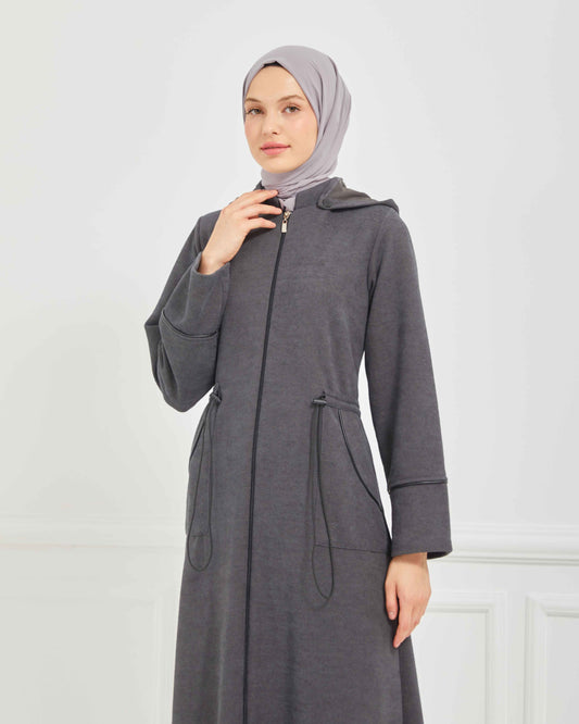 Kışlık Ferace Gri | K209824