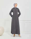 Kışlık Ferace Gri | K209824