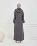 Kışlık Ferace Gri | K209824