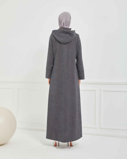 Kışlık Ferace Gri | K209824