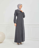 Kışlık Ferace Gri | K209524