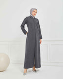 Kışlık Ferace Gri | K209724