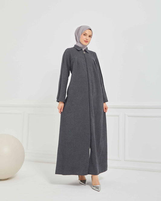 Kışlık Ferace Gri | K209724