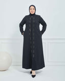 Büyük Beden Kışlık Ferace Siyah | K206631