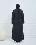 Büyük Beden Kışlık Ferace Siyah | K206631