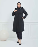 Büyük Beden Kışlık Kap Siyah | K90161