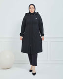 Büyük Beden Kışlık Kap Siyah | K90161