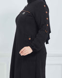 Büyük Beden Kışlık Kap Siyah | K90151