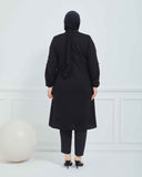 Büyük Beden Kışlık Kap Siyah | K90151