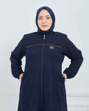 Büyük Beden Kışlık Kap Lacivert | K90155