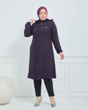 Büyük Beden Kışlık Kap Mürdüm | K90168