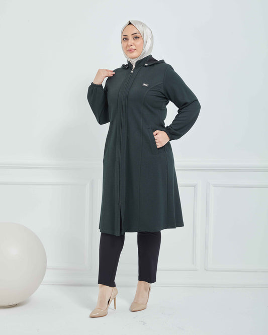 Büyük Beden Kışlık Kap Haki | K90169