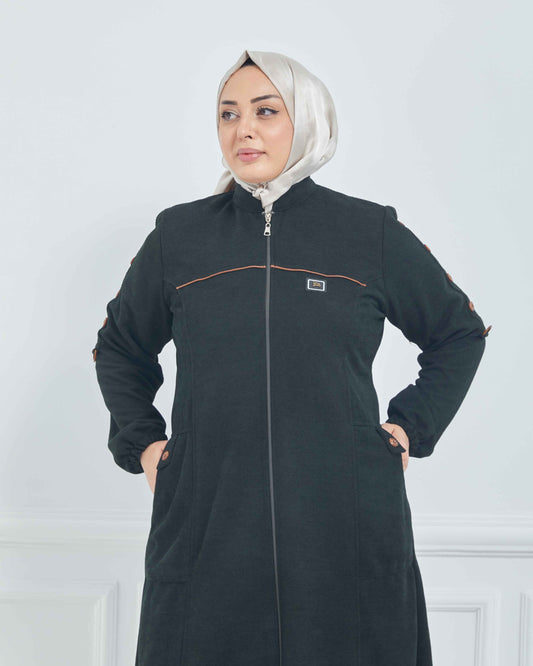 Büyük Beden Kışlık Kap Haki | K90159