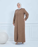 Büyük Beden Kışlık Ferace Vizon | K210023