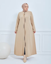 Abaya grise Grande Taille de Nouvelle Saison | 2066-24