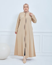 Abaya grise Grande Taille de Nouvelle Saison | 2066-24