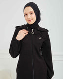 Kışlık Ferace Siyah | K21031