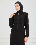 Kışlık Ferace Siyah | K21011