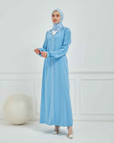 Kapşonlu ve Biyeli Ferace Bebe Mavisi | 209531