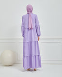 Kat Detaylı Bol Kesim Ferace Lila | 206839