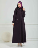 Kışlık Ferace Mürdüm | K20998