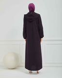 Kışlık Ferace Mürdüm | K20998