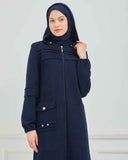 Kışlık Ferace Lacivert | K20995