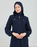 Kışlık Ferace Lacivert | K21035