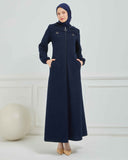 Kışlık Ferace Lacivert | K21035