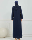 Kışlık Ferace Lacivert | K21035