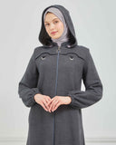 Kışlık Ferace Gri | K210324