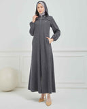 Kışlık Ferace Gri | K210324