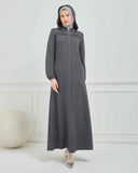 Kışlık Ferace Gri | K210324