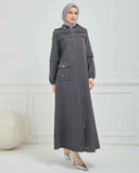 Kışlık Ferace Gri  | K209924
