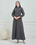 Kışlık Ferace Gri | K210124