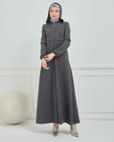 Kışlık Ferace Gri | K210124