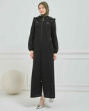 Kışlık Ferace Haki | K21039